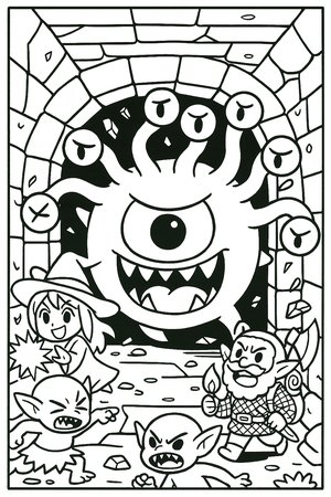 Free printable eyeball coloring page sample